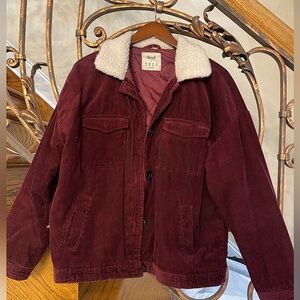 Denim Co. Burgundy corduroy jacket